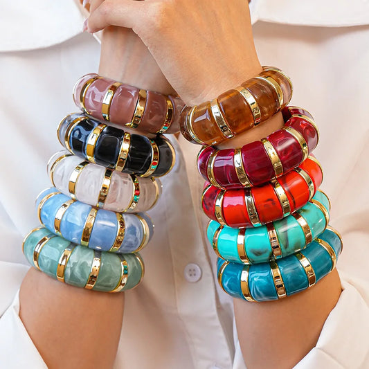 Thick Resin Statement Bracelet