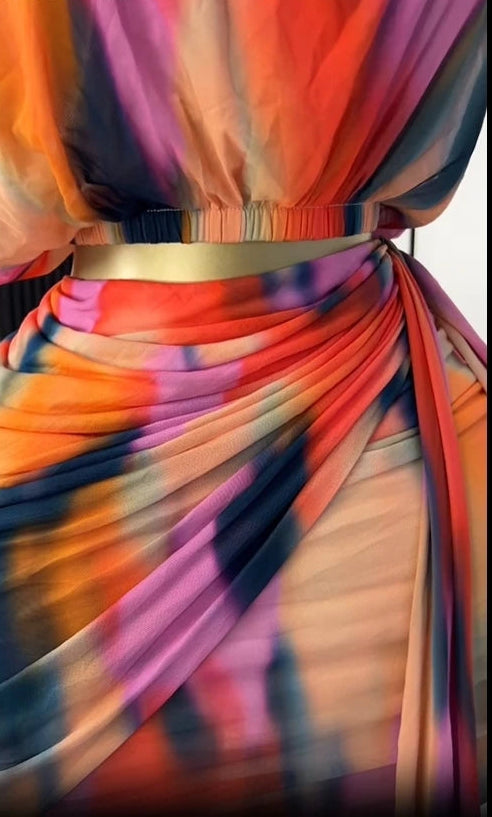Tie Dye Skirt Set