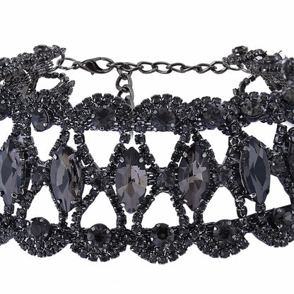 Rhinestone Chunky Choker Necklace