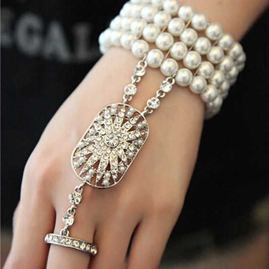 Pearl Bridal Stretch Bracelet