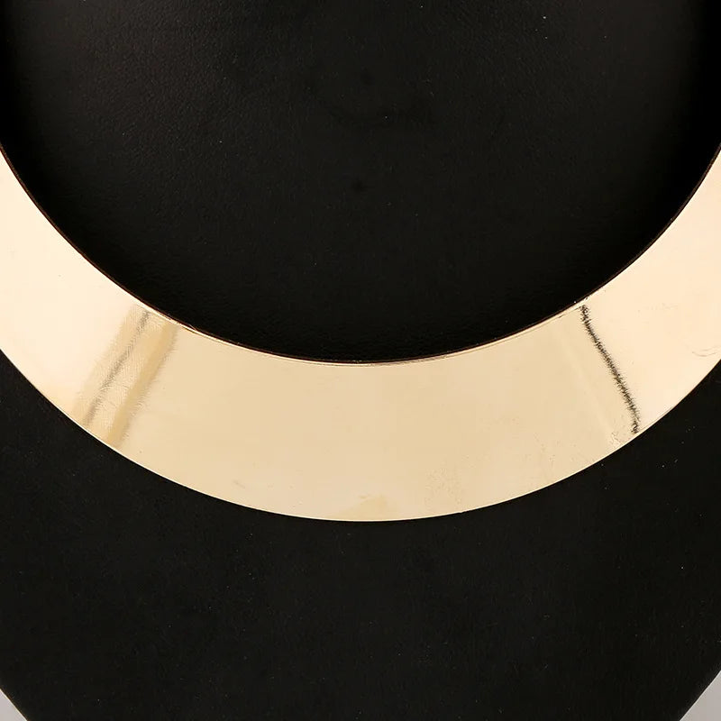Gold Chunky Choker Necklace