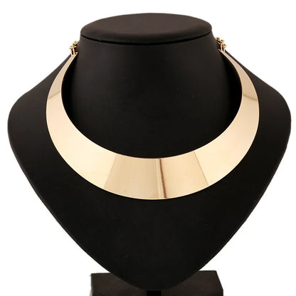 Gold Chunky Choker Necklace