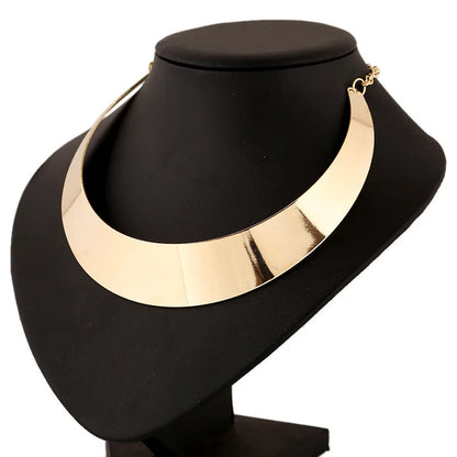 Gold Chunky Choker Necklace