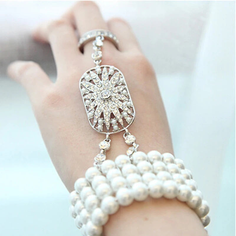 Pearl Bridal Stretch Bracelet