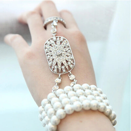 Pearl Bridal Stretch Bracelet
