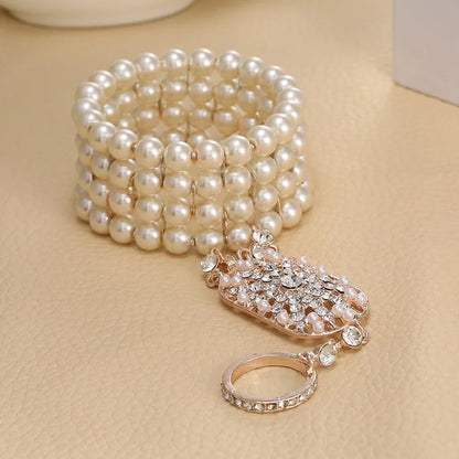 Pearl Bridal Stretch Bracelet