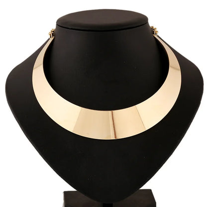Gold Chunky Choker Necklace