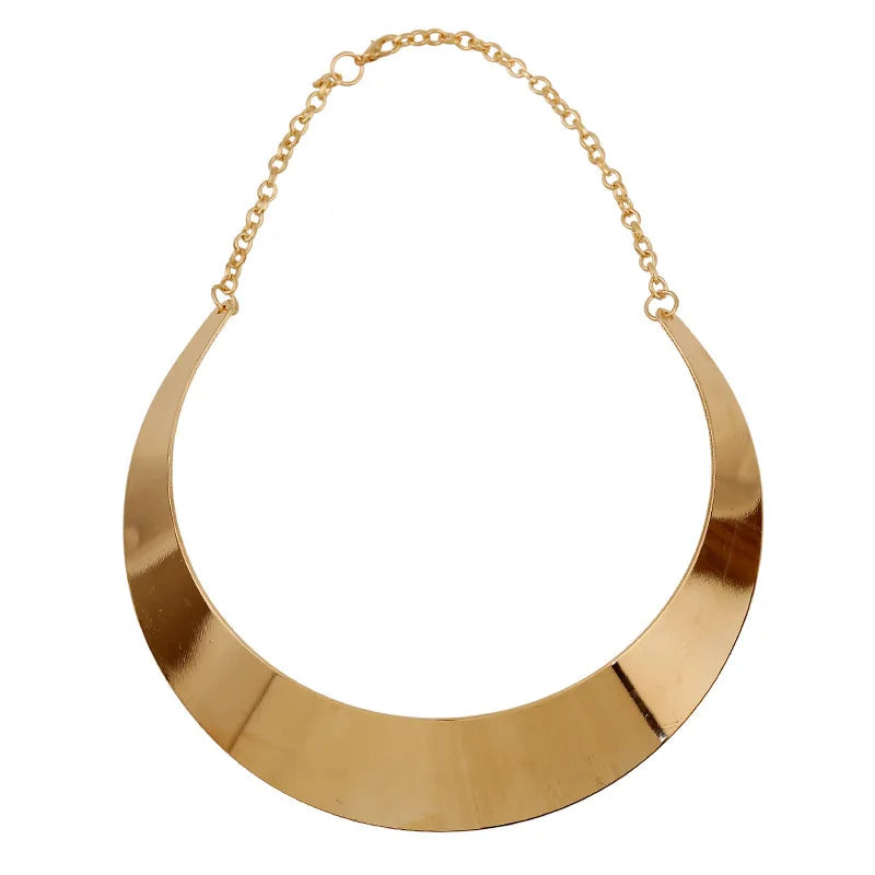 Gold Chunky Choker Necklace