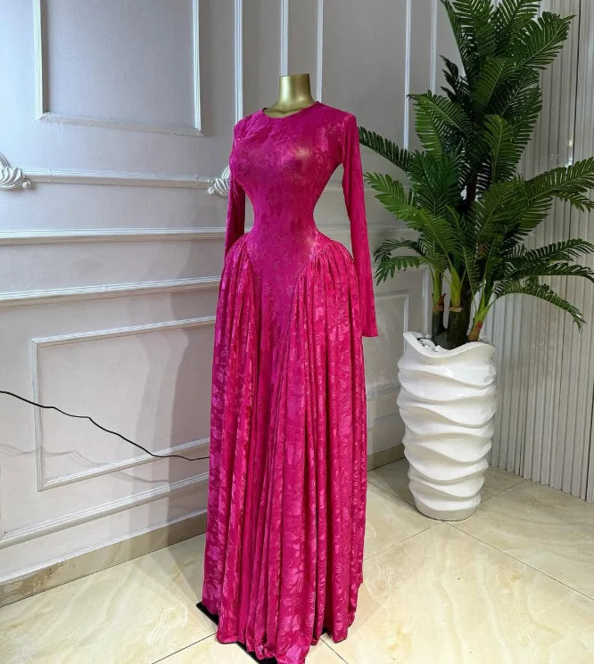 Pleated A Line Maxi Dress