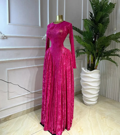 Pleated A Line Maxi Dress