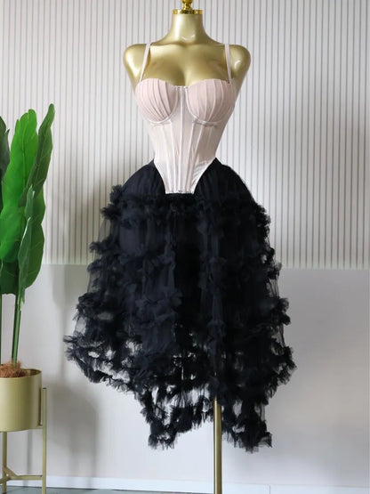 Crop Top Skirt Set Elegant