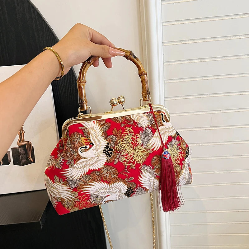 Luxury Embroidered Evening Clutch