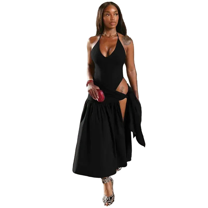 Bodysuit Long Skirt Set