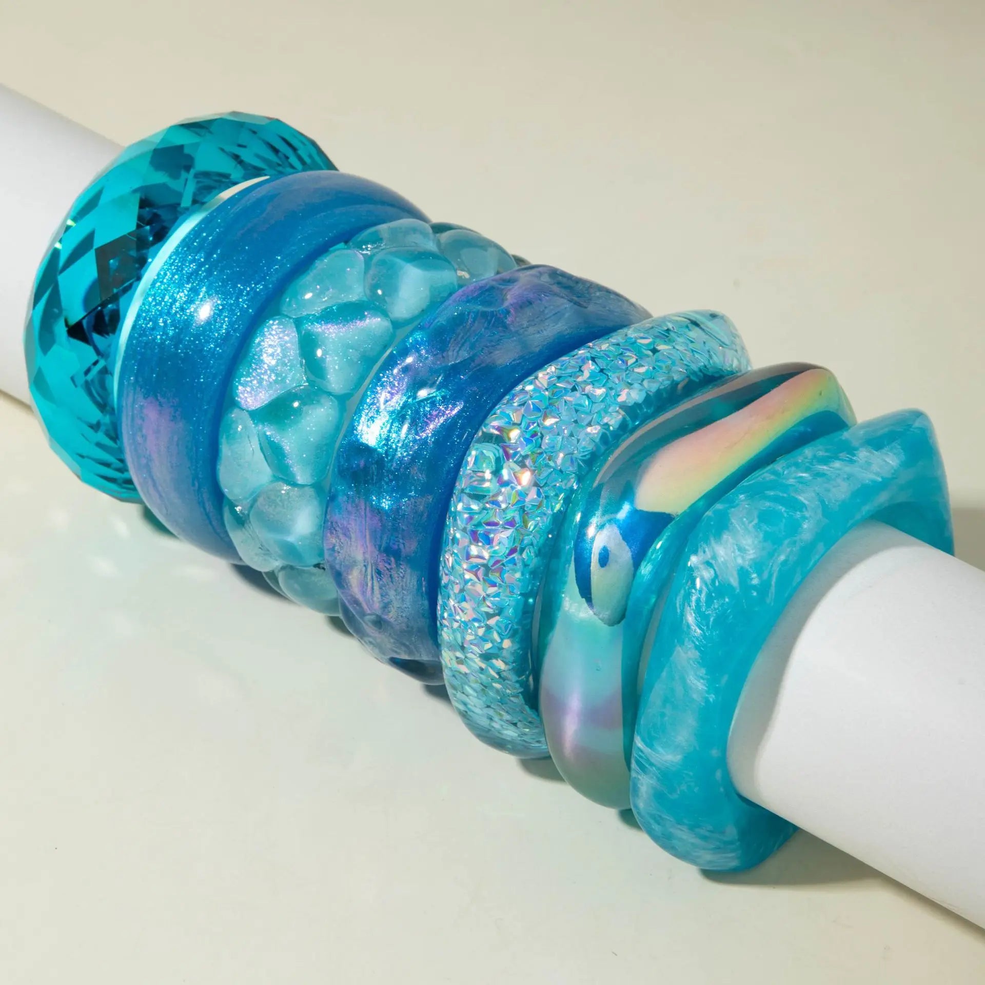 Blue Vintage Charm Bangle