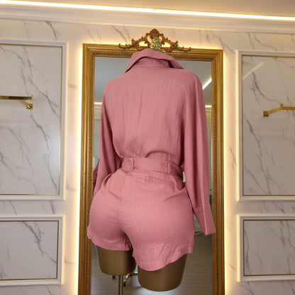 Shirt Shorts Matching Set