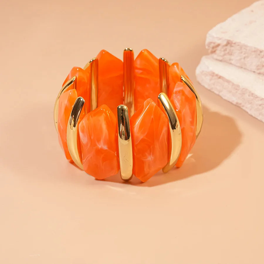 Geometric Rhombus Acrylic Bangle