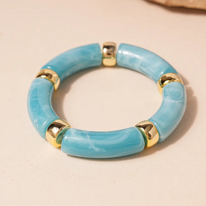 Turquoise Resin Wide Bangle