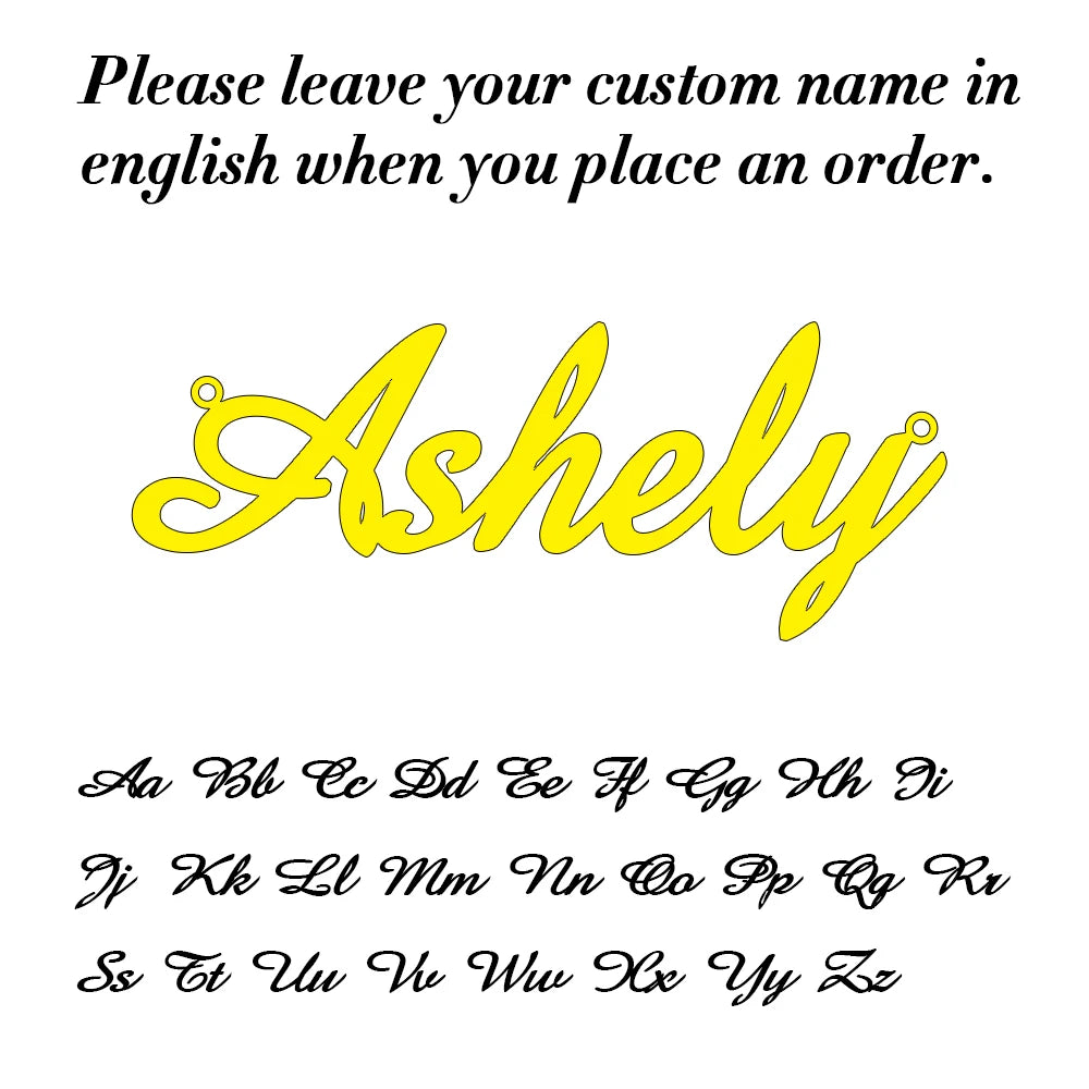 Stainless Steel Personalised Name Necklace for Women