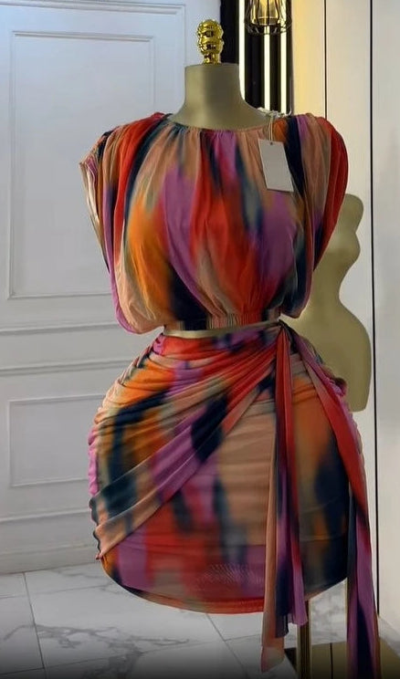 Tie Dye Skirt Set