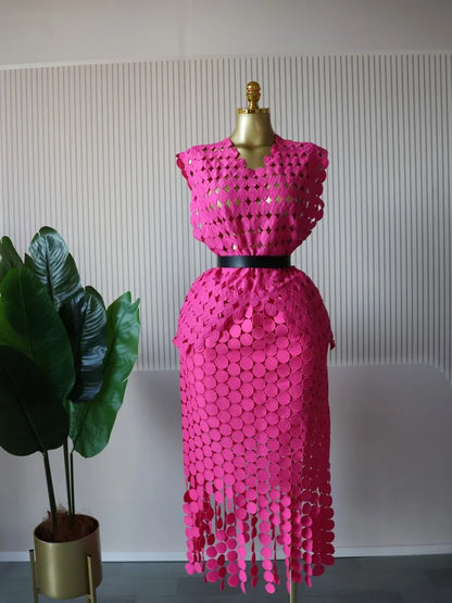 Crop Top Skirt Set