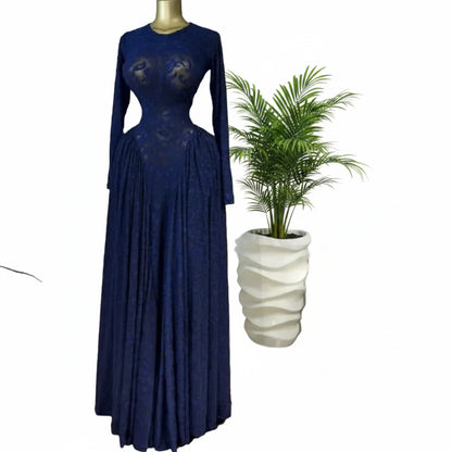 Pleated A Line Maxi Dress