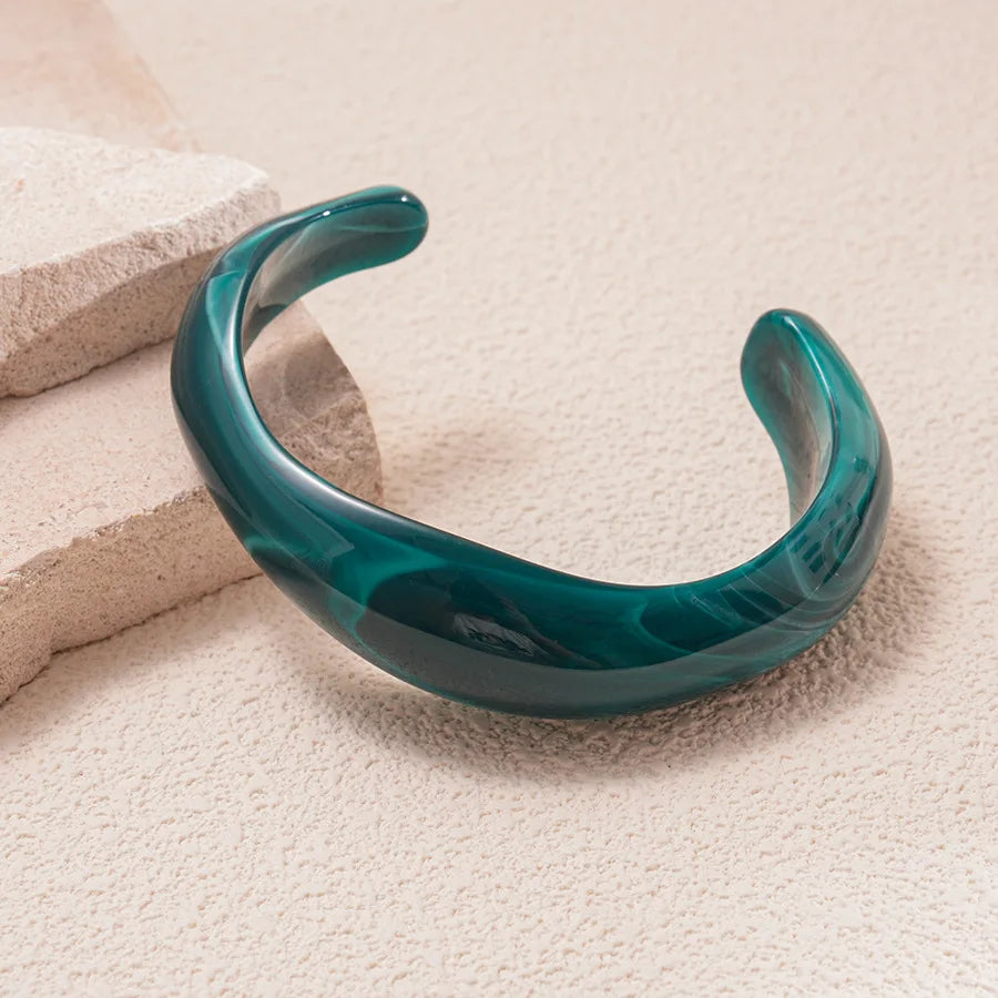 Blue Green Wave Bangle