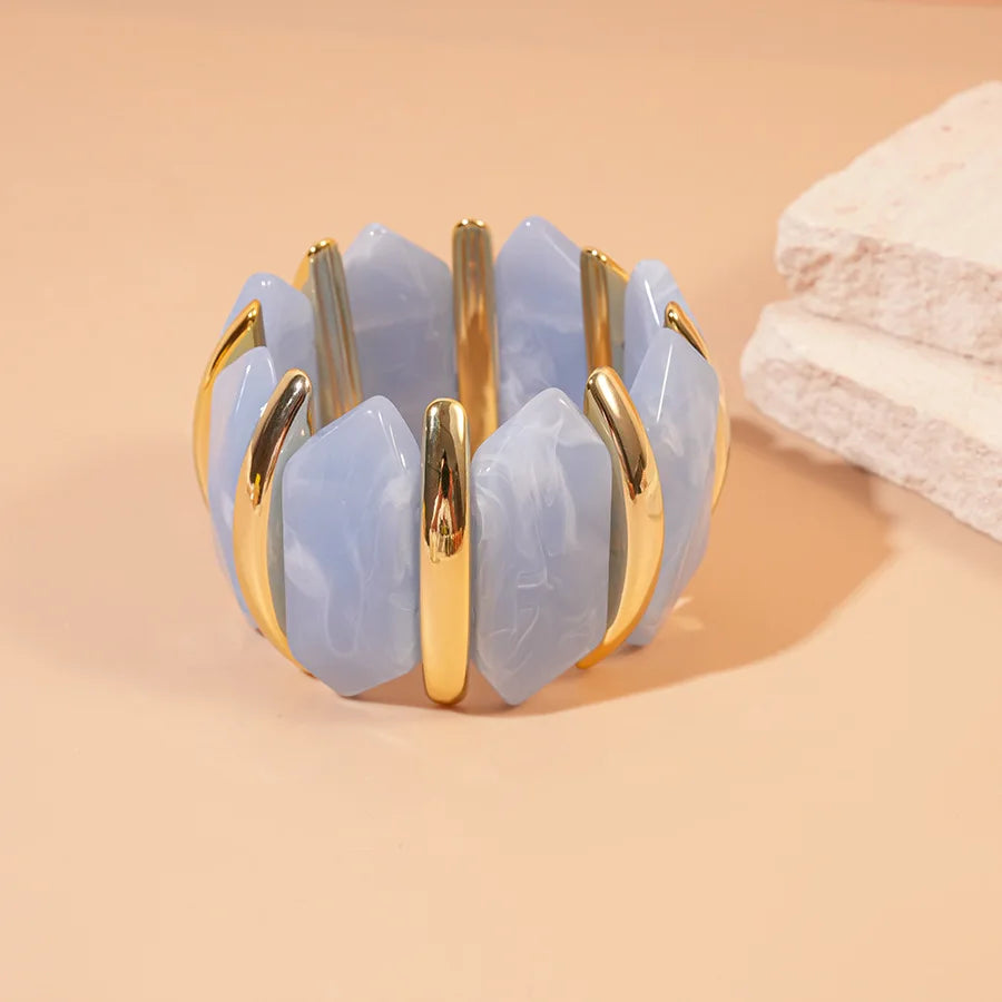 Geometric Rhombus Acrylic Bangle
