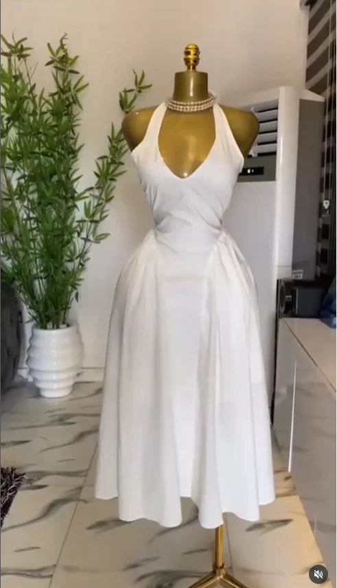 Halter Backless Maxi Dress