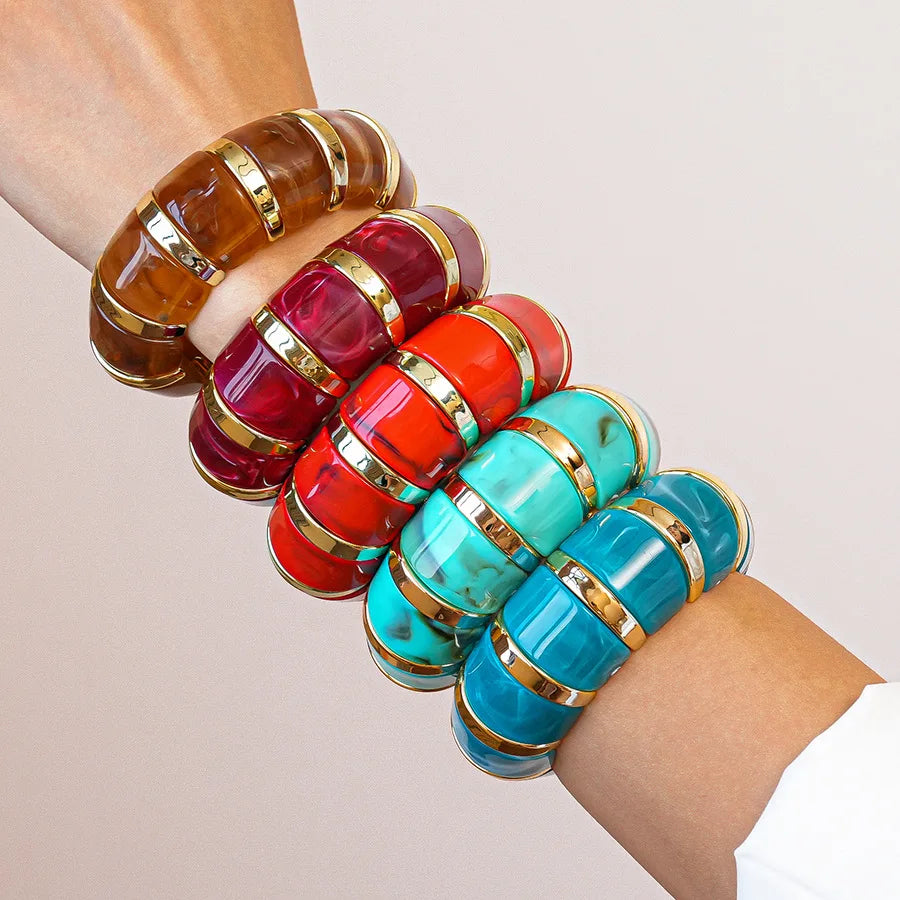 Thick Resin Statement Bracelet