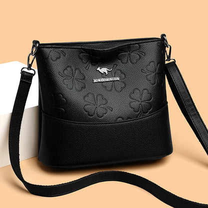 Luxury Check Print Bucket Bag