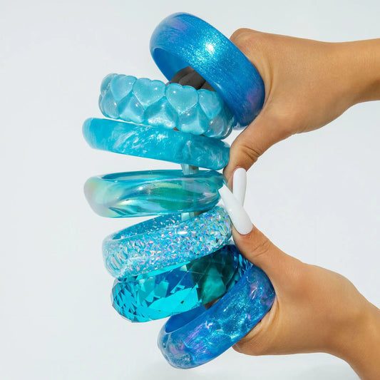 Blue Vintage Charm Bangle