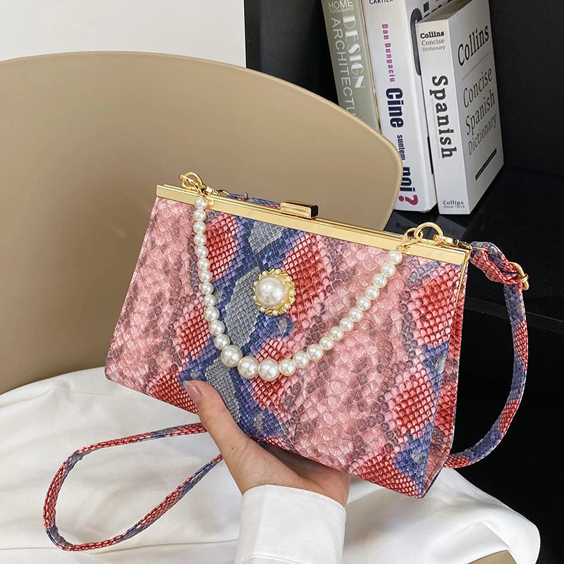 Floral Frame Chain Handbag