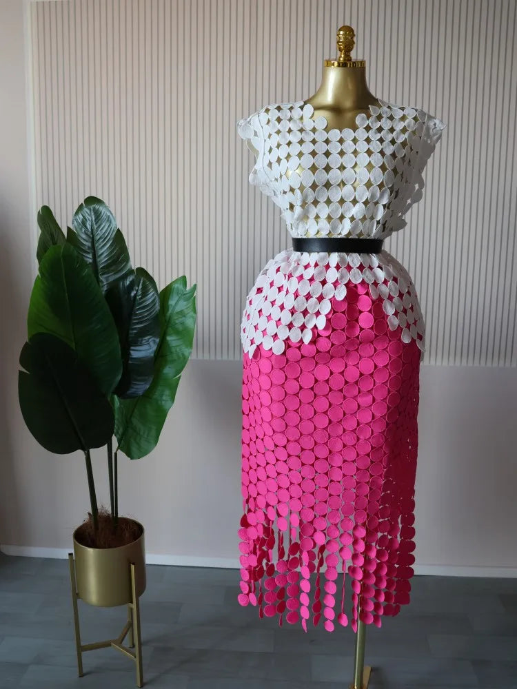 Crop Top Skirt Set