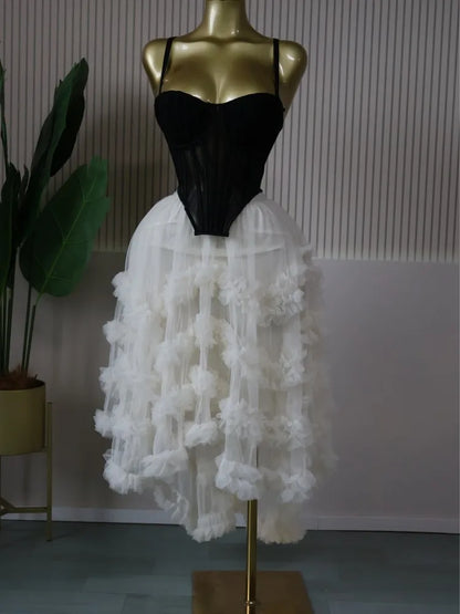 Crop Top Skirt Set Elegant