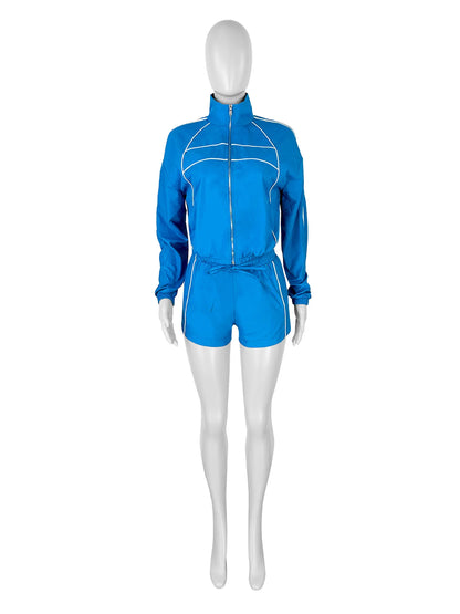 Jacket Shorts Two Piece Set