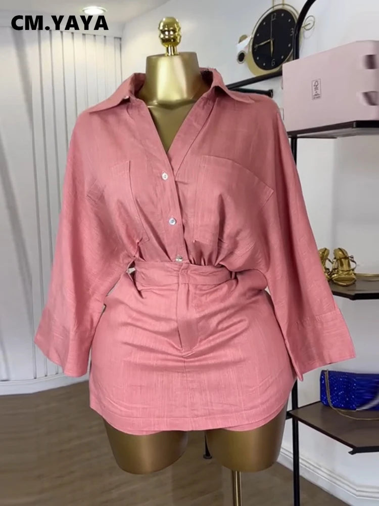 Shirt Shorts Matching Set