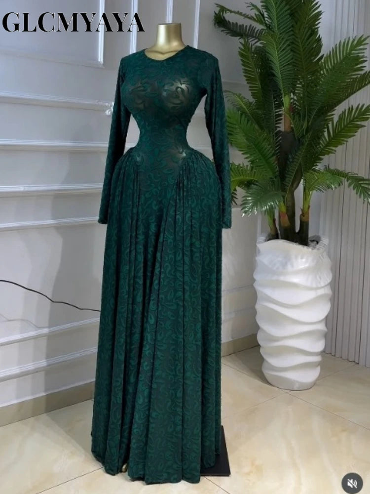 Pleated A Line Maxi Dress