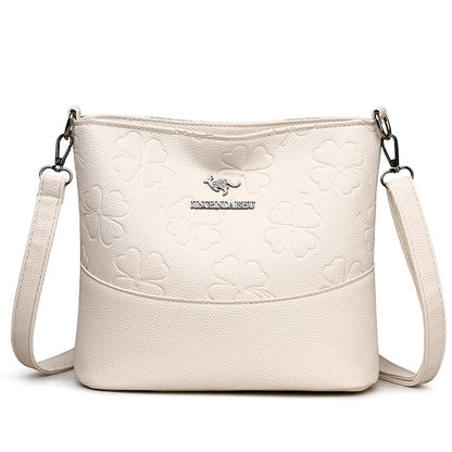 Luxury Check Print Bucket Bag