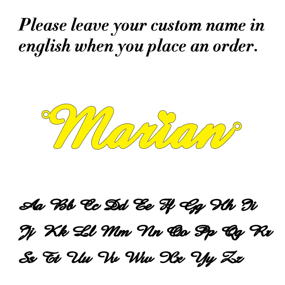 Stainless Steel Personalised Name Necklace for Women