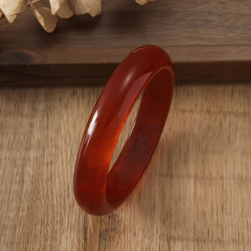 Brown Resin Geometric Bangle