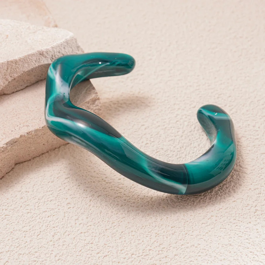 Blue Green Wave Bangle