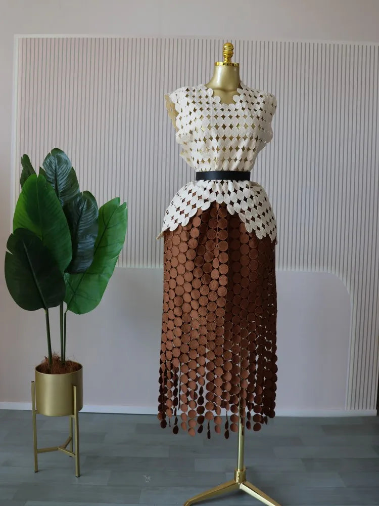 Crop Top Skirt Set