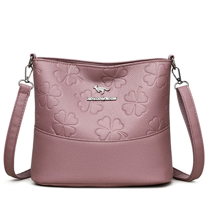 Luxury Check Print Bucket Bag