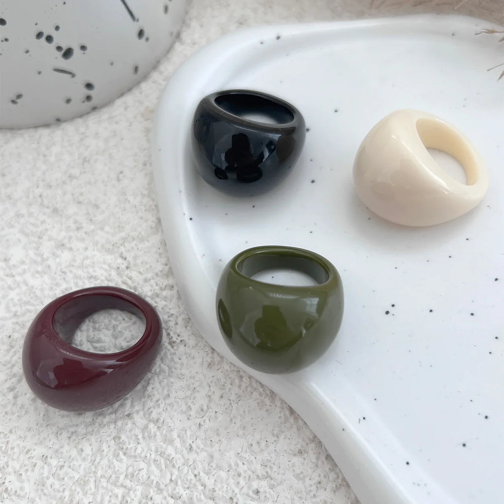 Korean Acrylic Statement Ring