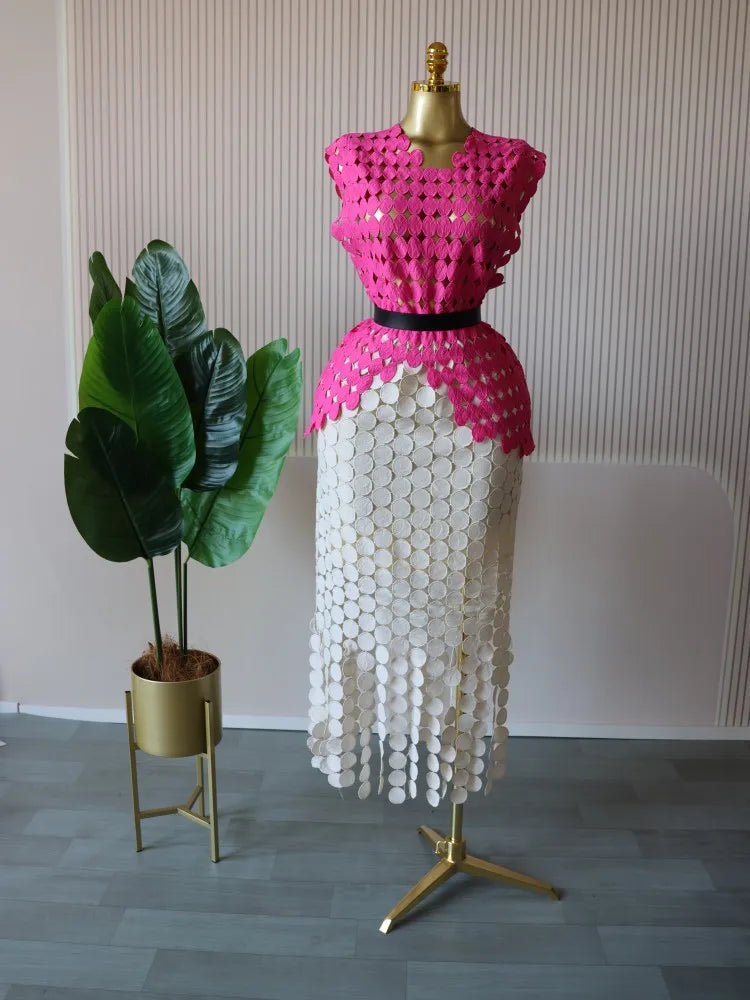 Crop Top Skirt Set