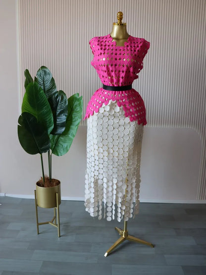 Crop Top Skirt Set