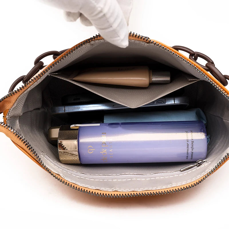 Genuine Cowhide Crossbody Bag