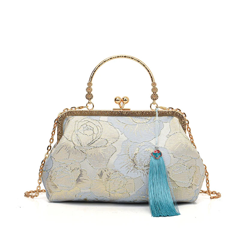 Vintage Embroidered Tote Bag