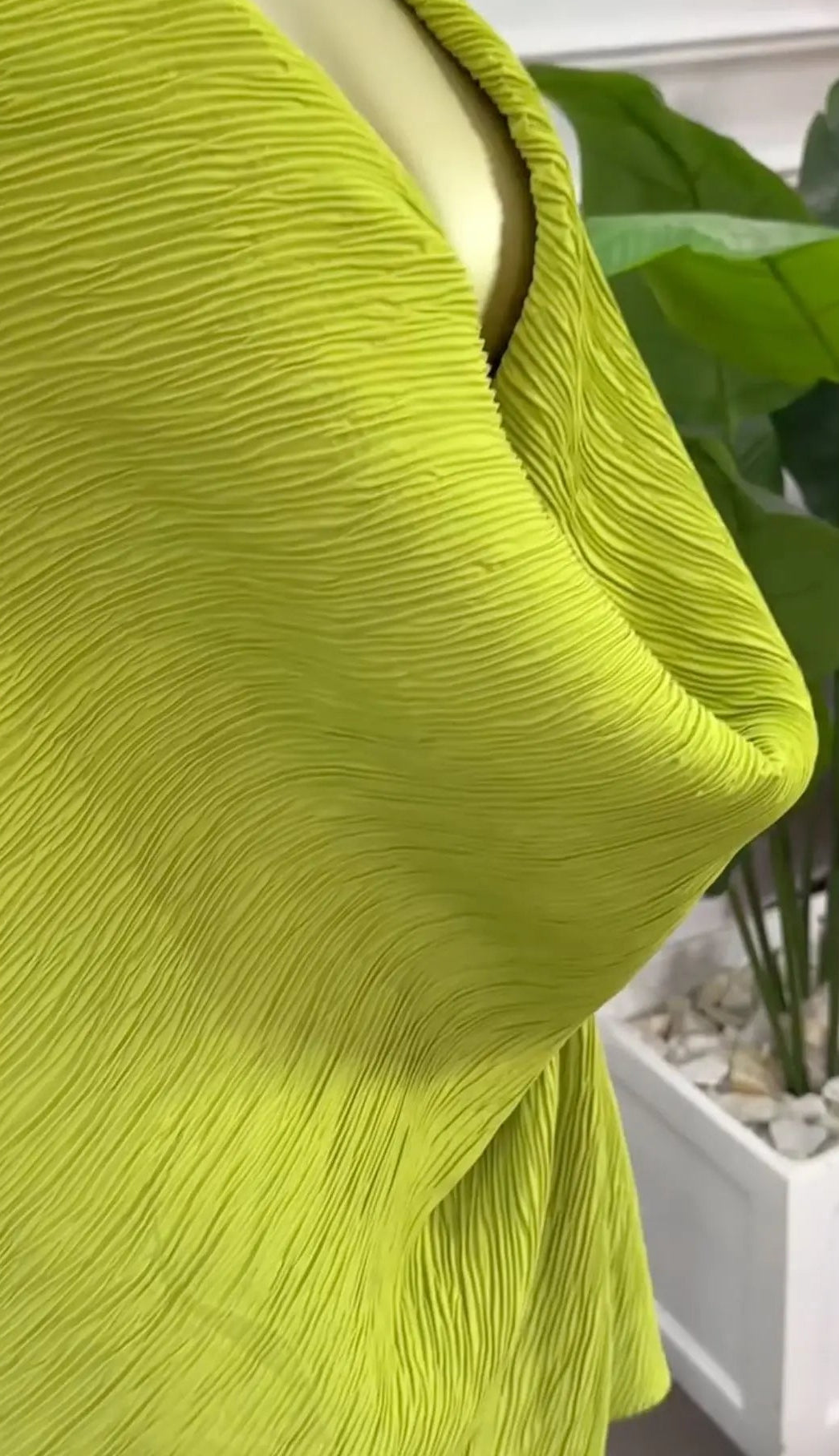Deep V-Neck Halter Top and Wide Leg Pants