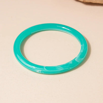 Turquoise Resin Wide Bangle